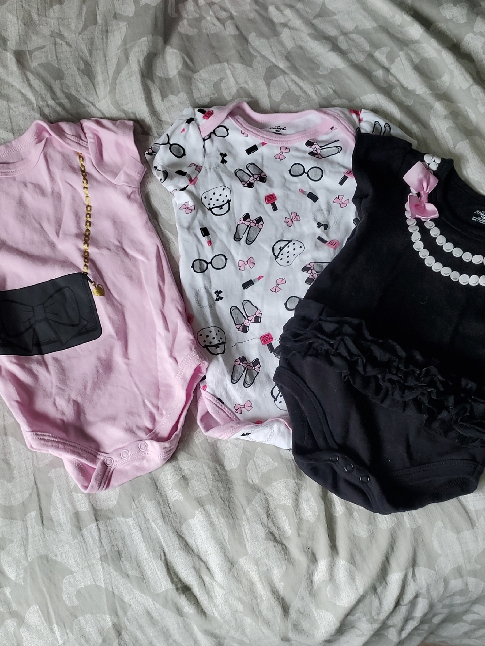 Set of 3 Baby Girl 18M Onesies